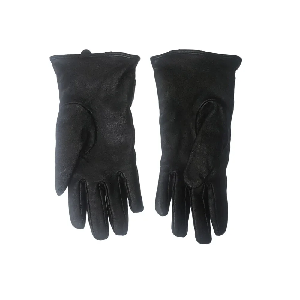 Black Leather Gloves Size Small